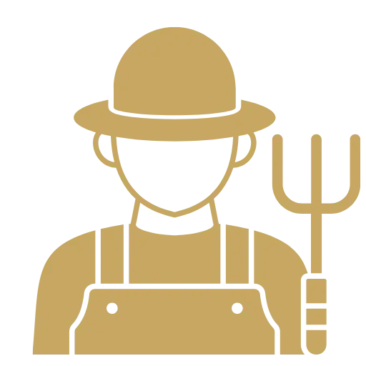 Icono de agricultor: apoyo directo al agricultor