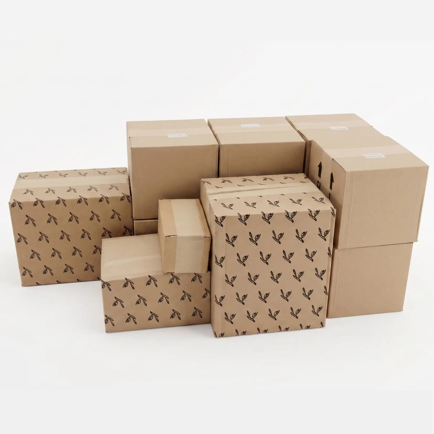 Botellas de aceite de oliva embaladas en su caja, listas para enviar