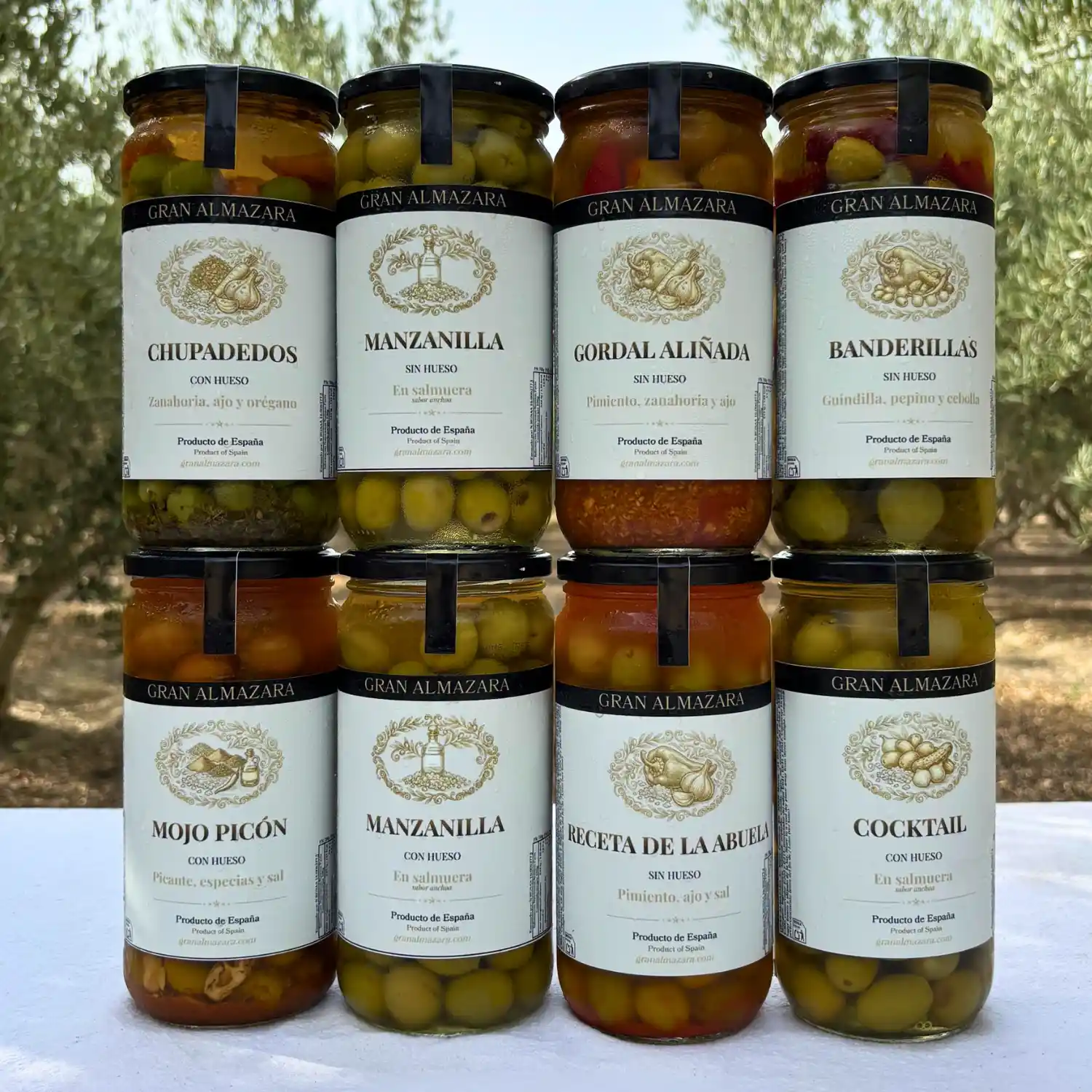 Las ocho variedades de aceituna de mesa de Gran Almazara