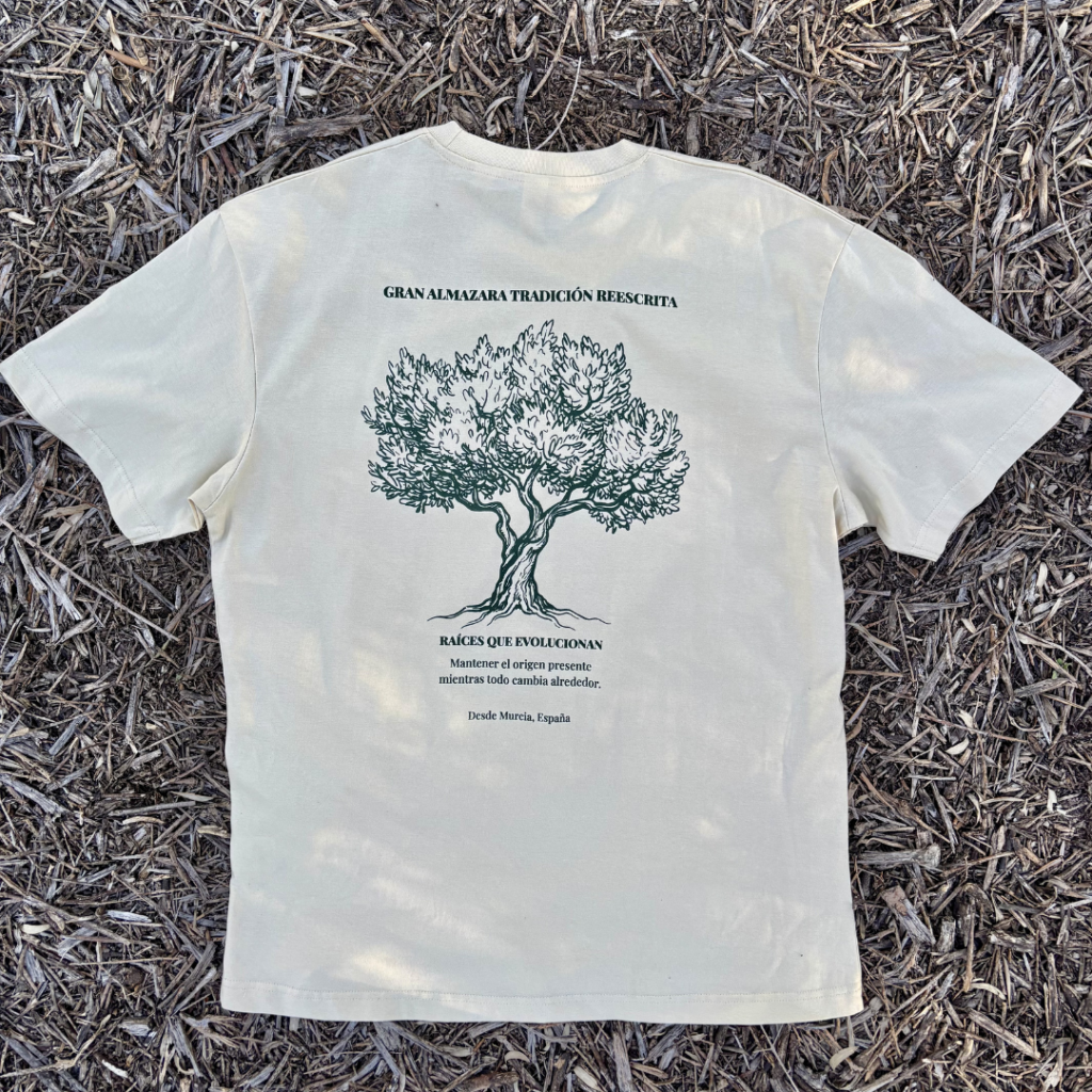 camiseta gran almazara – edición limitada 'raíces que evolucionan'