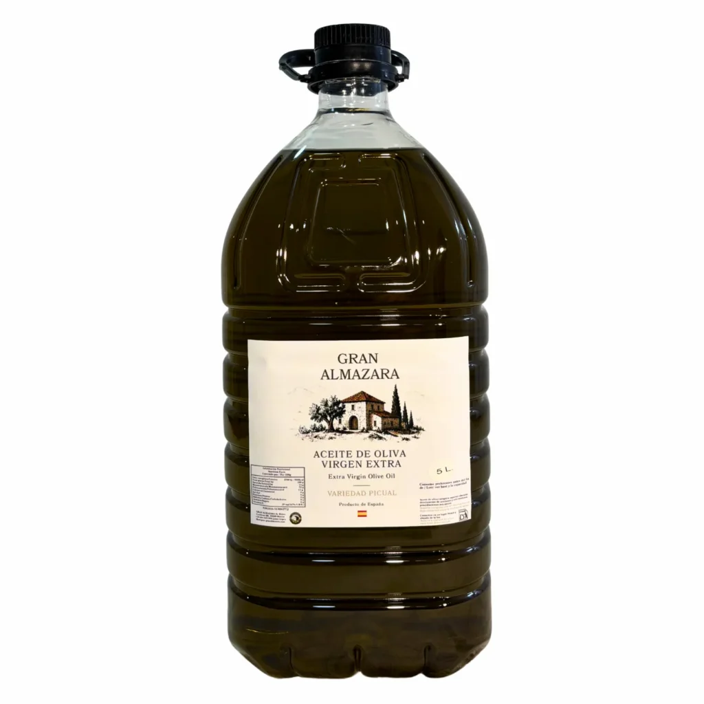 Garrafa de aceite de oliva virgen extra Picual de 5 litros de Gran Almazara Cosecha Temprana