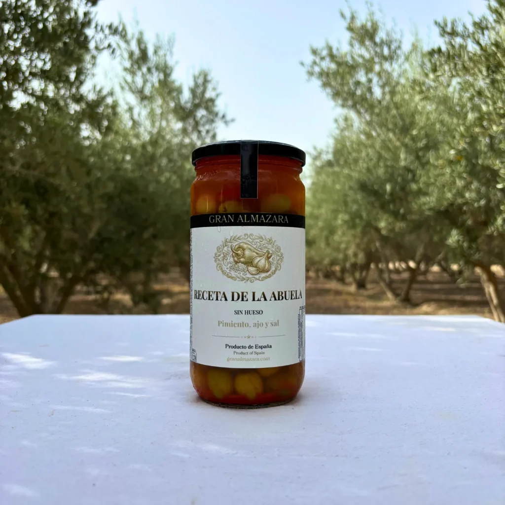 Tarro de aceitunas Aliño de la Abuela de 700 g de Gran Almazara