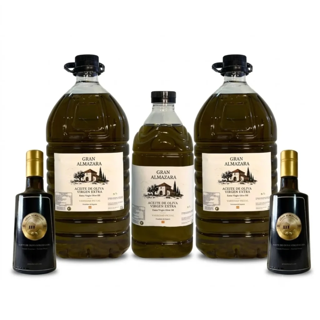 Pack Familiar Premium de aceite de oliva virgen extra Picual de Gran Almazara