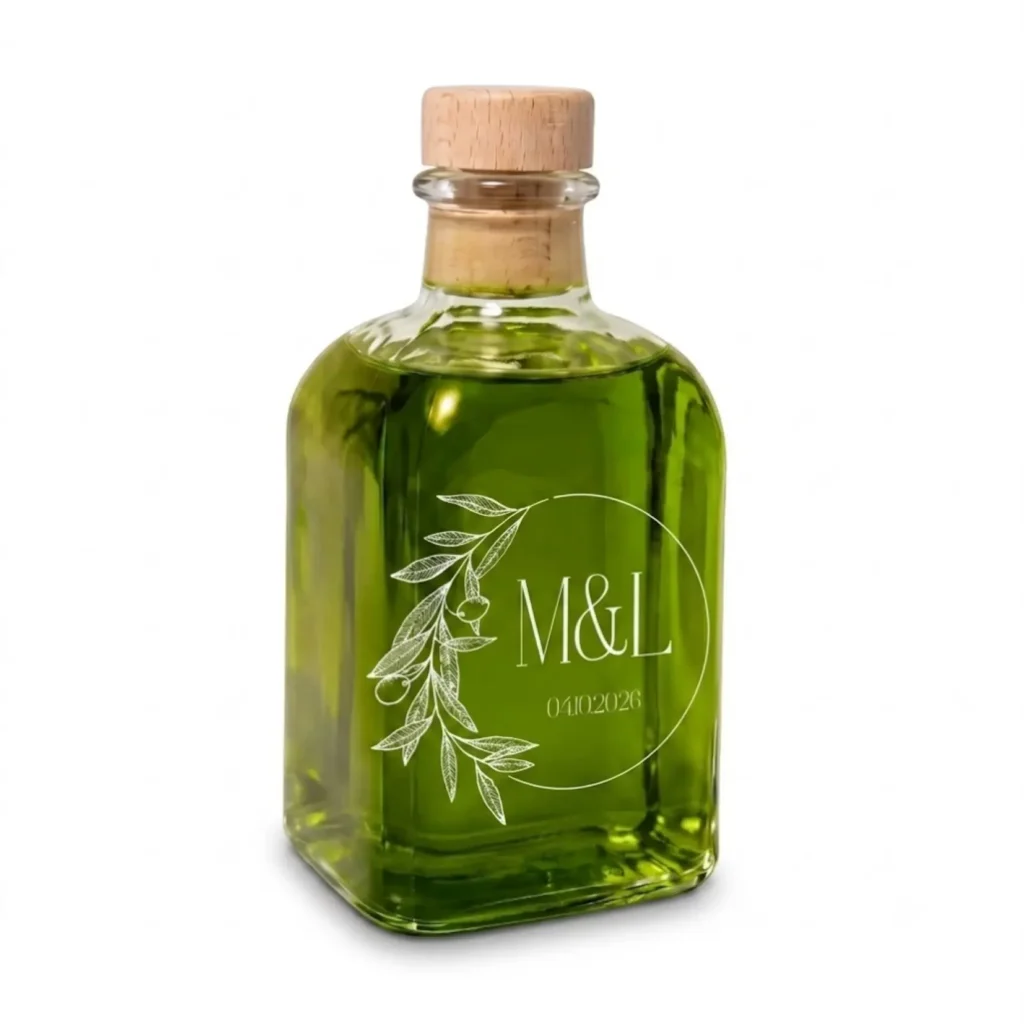 Botella Frasca de 100 ml serigrafiada para boda