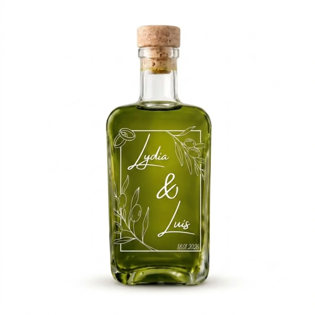 Botella Gardi de 200 ml serigrafiada para boda