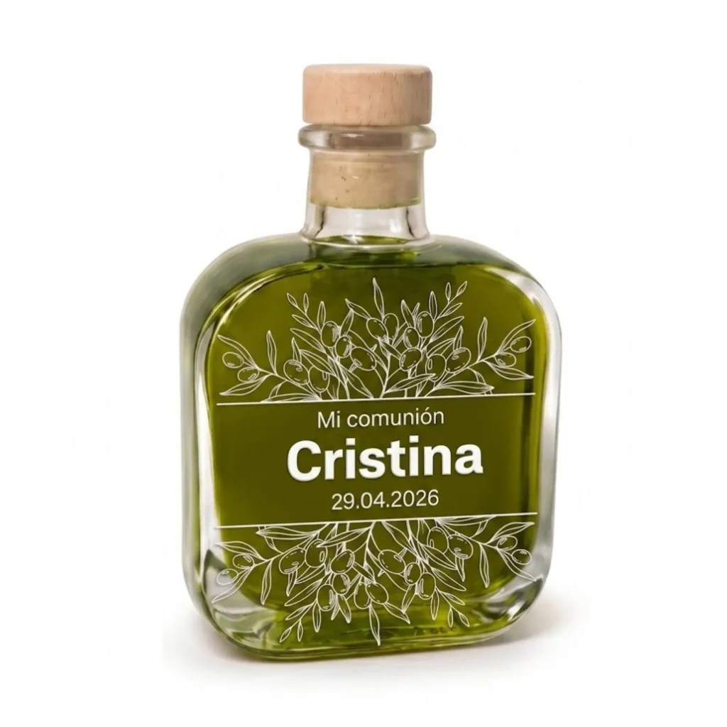 Botella Melanie de 100 ml serigrafiada para comunión