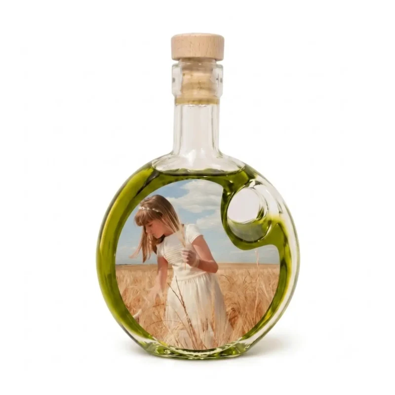 Botella Ópalo de 200 ml con etiqueta con foto comunión